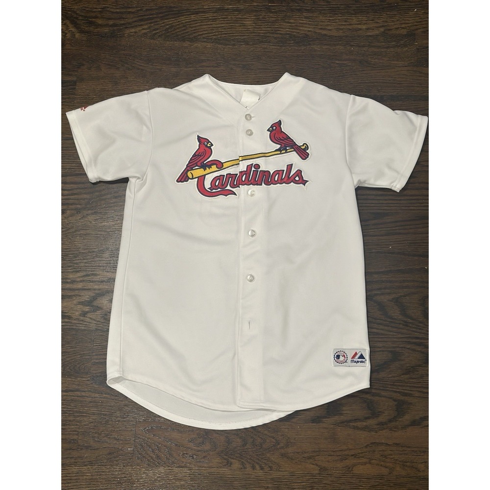 Jim Edmonds #15 St Louis Cardinals Majestic Stitched Baseball Jersey Youth XL